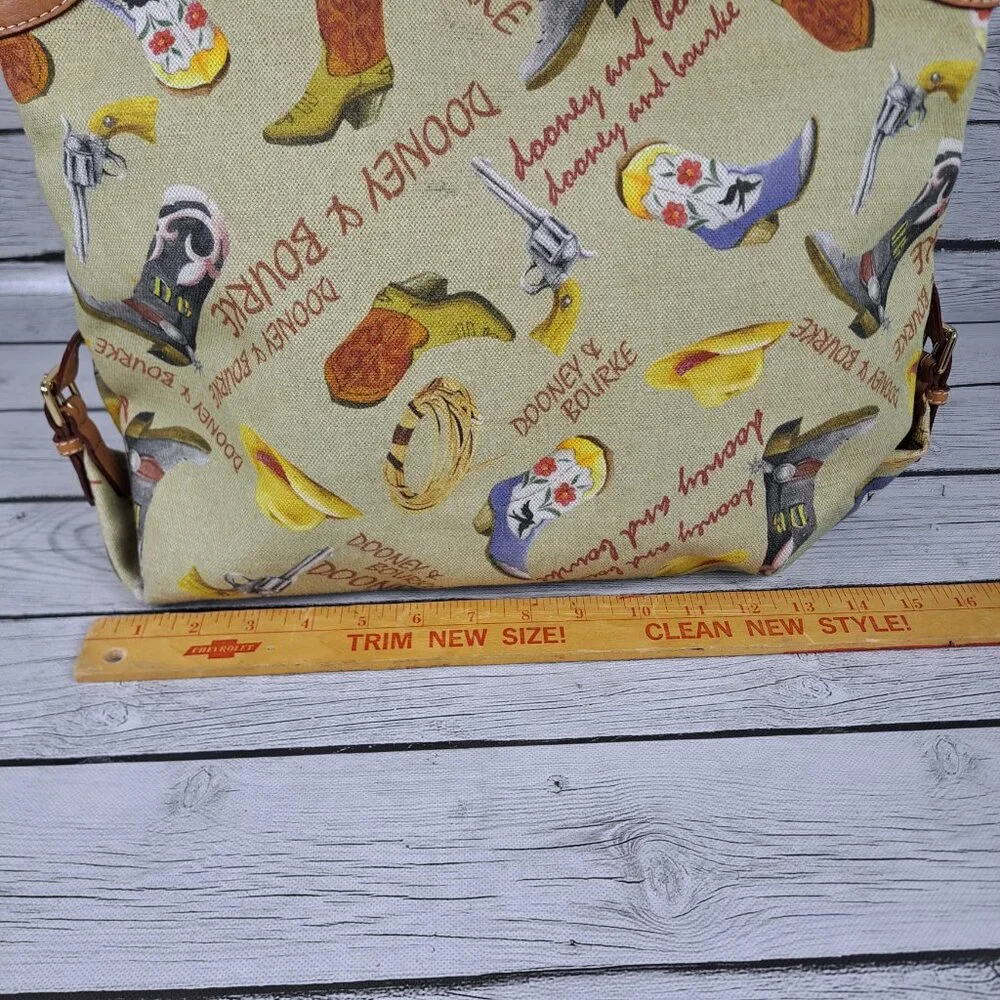 Dooney & Bourke Purse Western Cowboy Print - Picture 10 of 15